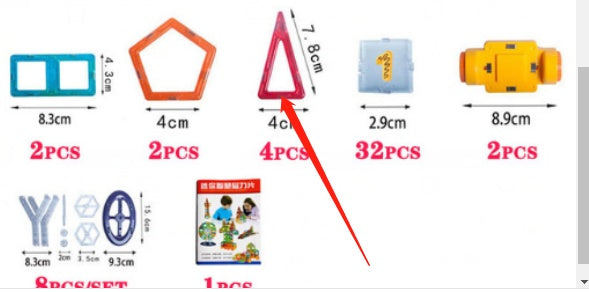 Mini Magnetic Building Pieces