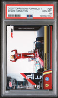 Graded 2025 Topps Now Formula 1 Lewis Hamilton #20 Racing Card PSA 10 Gem Mint