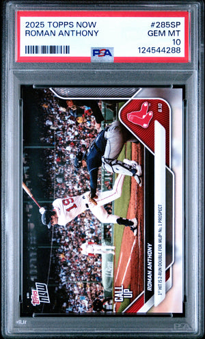Graded 2025 Topps Now Roman Anthony #285SP Rookie RC Baseball Card PSA 10 Gem Mint