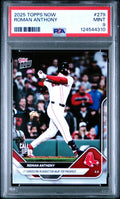 Graded 2025 Topps Now Roman Anthony #279 Rookie RC Baseball Card PSA 9 Mint