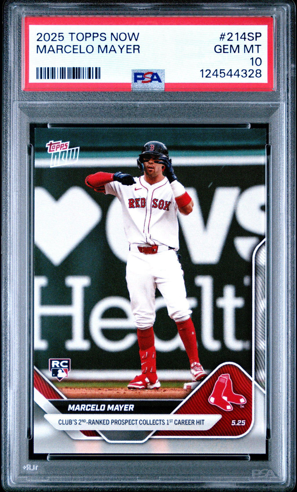 Graded 2025 Topps Now Marcelo Mayer #214SP Rookie RC Baseball Card PSA 10 Gem Mint