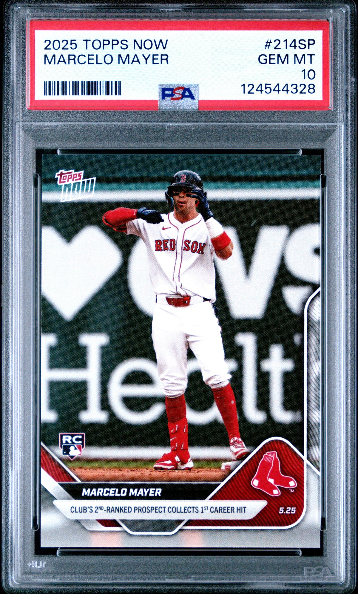 Graded 2025 Topps Now Marcelo Mayer #214SP Rookie RC Baseball Card PSA 10 Gem Mint