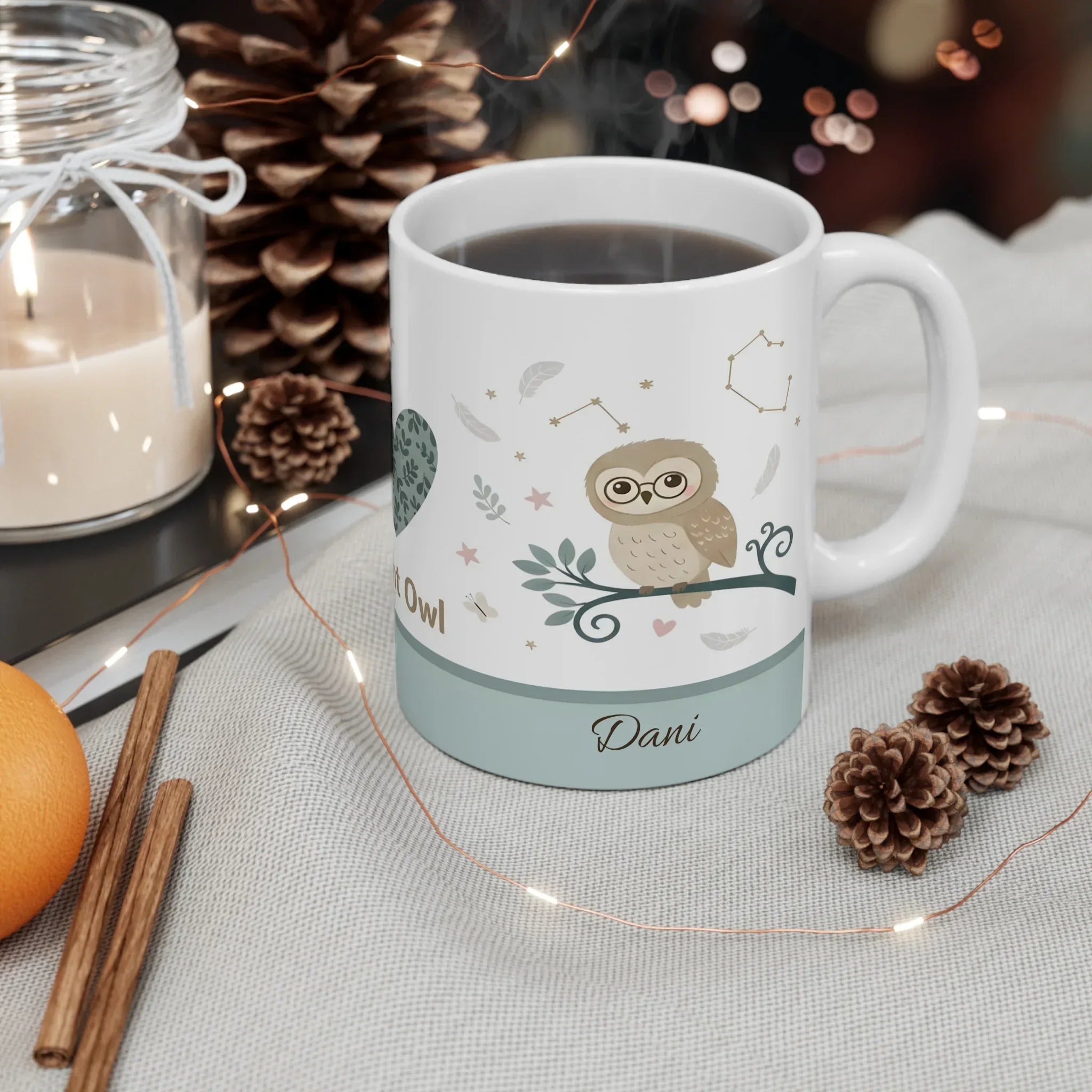 Night Owl Mug - Personalized Woodland Constellation Coffee & Tea Gift