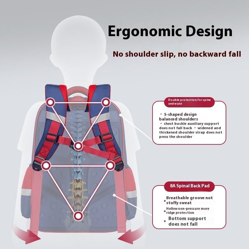 Large Capacity Children's Lightweight Breathable Backpack