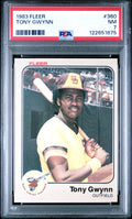 Graded 1983 Fleer Tony Gwynn #360 Rookie RC Baseball Card PSA 7 Near Mint
