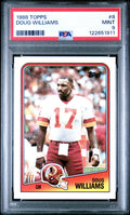 Graded 1988 Topps Doug Williams #8 Football Card PSA 9 Mint