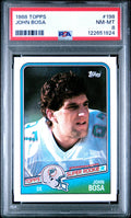 Graded 1988 Topps John Bosa #198 Rookie RC Football Card PSA 8 Near Mint
