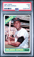 Graded 1966 Topps Orlando Cepeda #132 Baseball Card PSA 5 Excellent