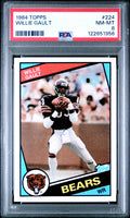 Graded 1984 Topps Willie Gault #224 Rookie RC Football Card PSA 8 Near Mint