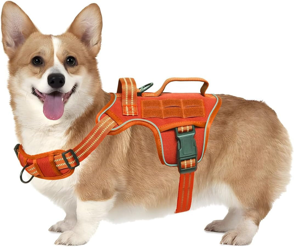 Heavy Duty No-Pull Tactical Dog Harness Molle Vest