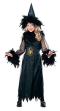 Pretty Witch Feathered Child Costume Size Large