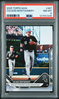 Graded 2025 Topps Now Colson Montgomery #387 Rookie RC Baseball Card PSA 8 Near Mint