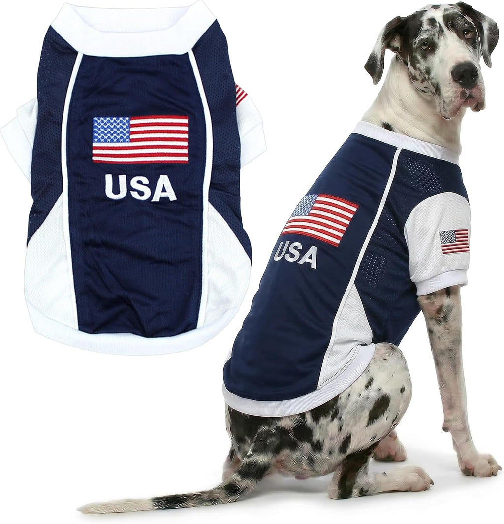 Parisian Pet Breathable Mesh Soccer Jersey for Dogs, XS–5XL
