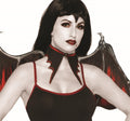 Vampire Red and Black Bat Collar Vampiress Choker