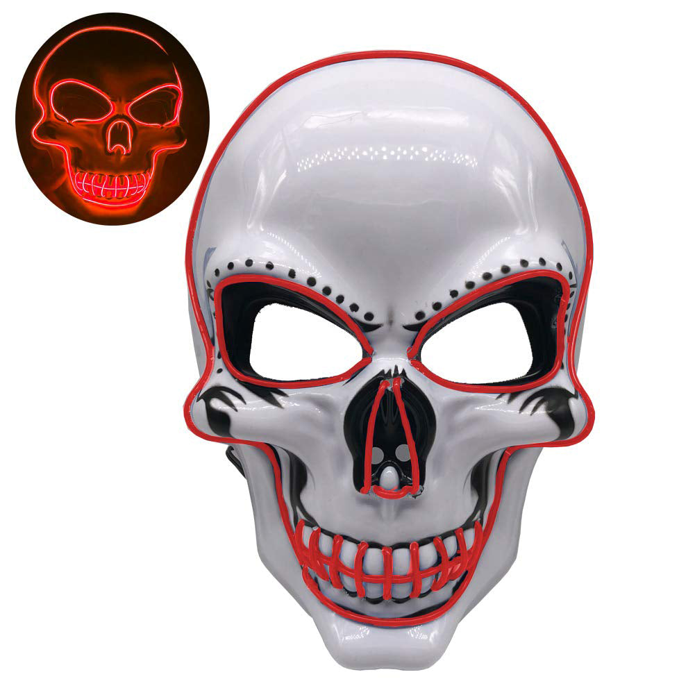 Halloween LED skull glowing mask