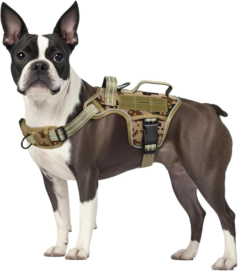 Heavy Duty No-Pull Tactical Dog Harness Molle Vest