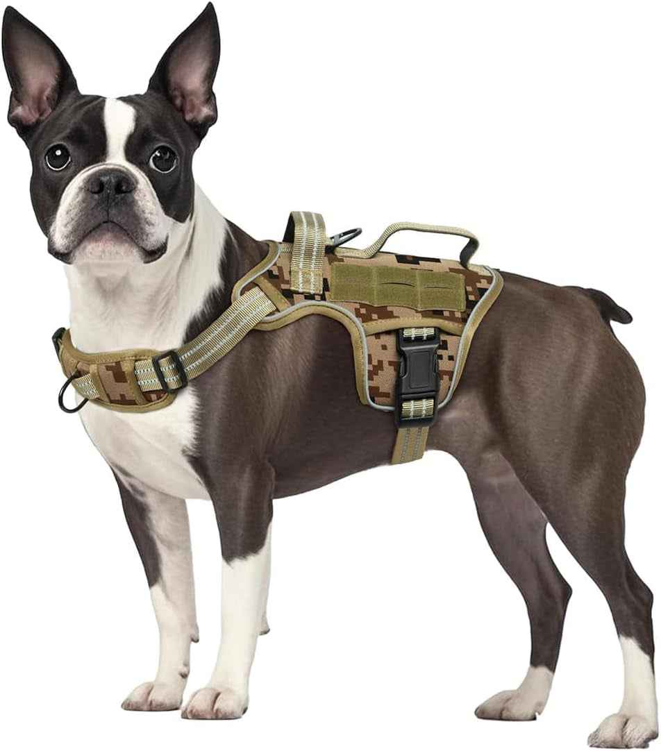 Heavy Duty No-Pull Tactical Dog Harness Molle Vest