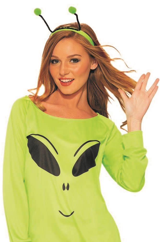 Spaced Out Green Alien Shirt and Leggings Adult Costume