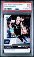 Graded 2025 Panini Instant WNBA Paige Bueckers #114 Rookie RC Basketball Card PSA 9 Mint
