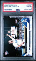 Graded 2025 Topps Now Clayton Kershaw #373SP Baseball Card PSA 8 Near Mint