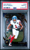 Graded 2024 Panini Select Malik Nabers #220 Rookie RC Football Card PSA 10 Gem Mint