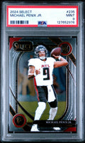 Graded 2024 Panini Select Michael Penix Jr. #235 Rookie RC Football Card PSA 9 Mint