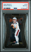 Graded 2024 Panini Select Drake Maye #379 Rookie RC Football Card PSA 8 Near Mint