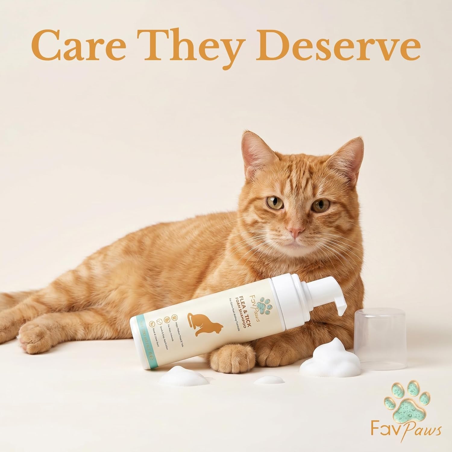 Cat Grooming Kit with Waterless Shampoo, Itch Spray & Scratcher