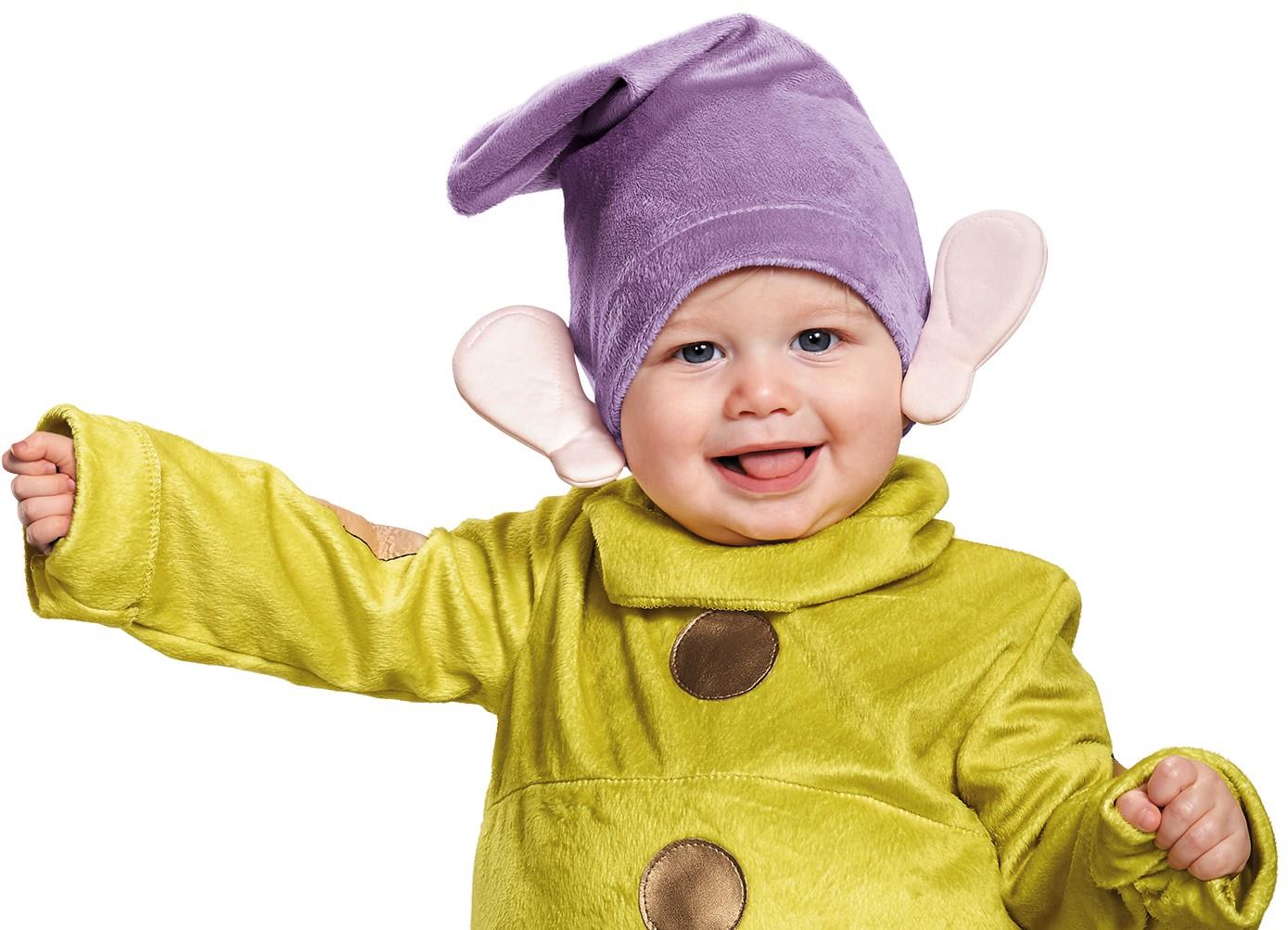 Snow White Deluxe Dopey Disney Halloween Baby Costume Size Infant 6-12 months