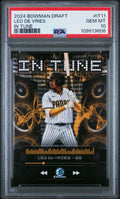 Graded 2024 Topps Bowman Draft Leo De Vries #IT11 In Tune Rookie RC Baseball Card PSA 10 Gem Mint