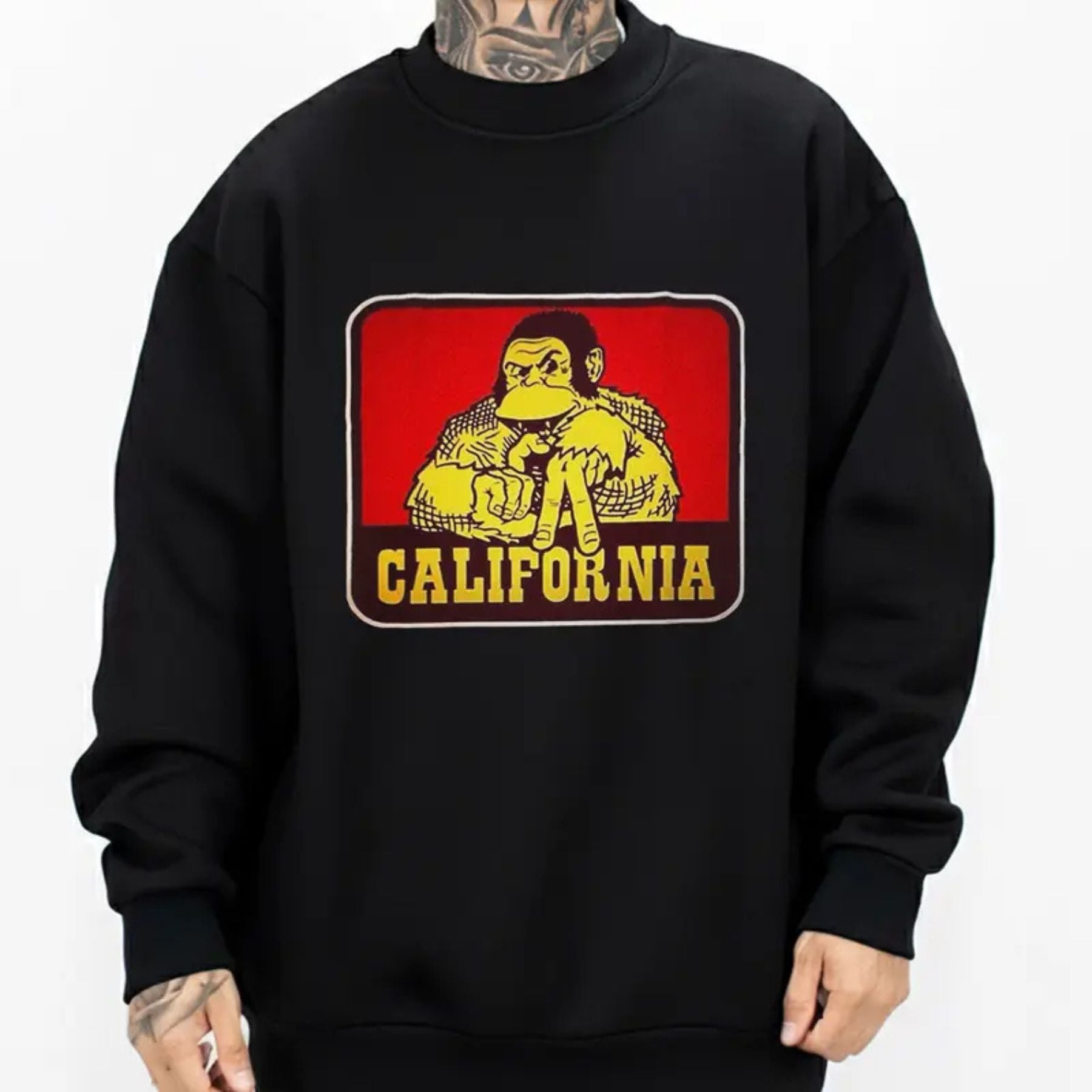 California Monkey LA Chicano Shirt – Chicana Cholo Style Hoodie, Los Angeles Streetwear Sweatshirt, West Coast Graphic Top for Men & Women