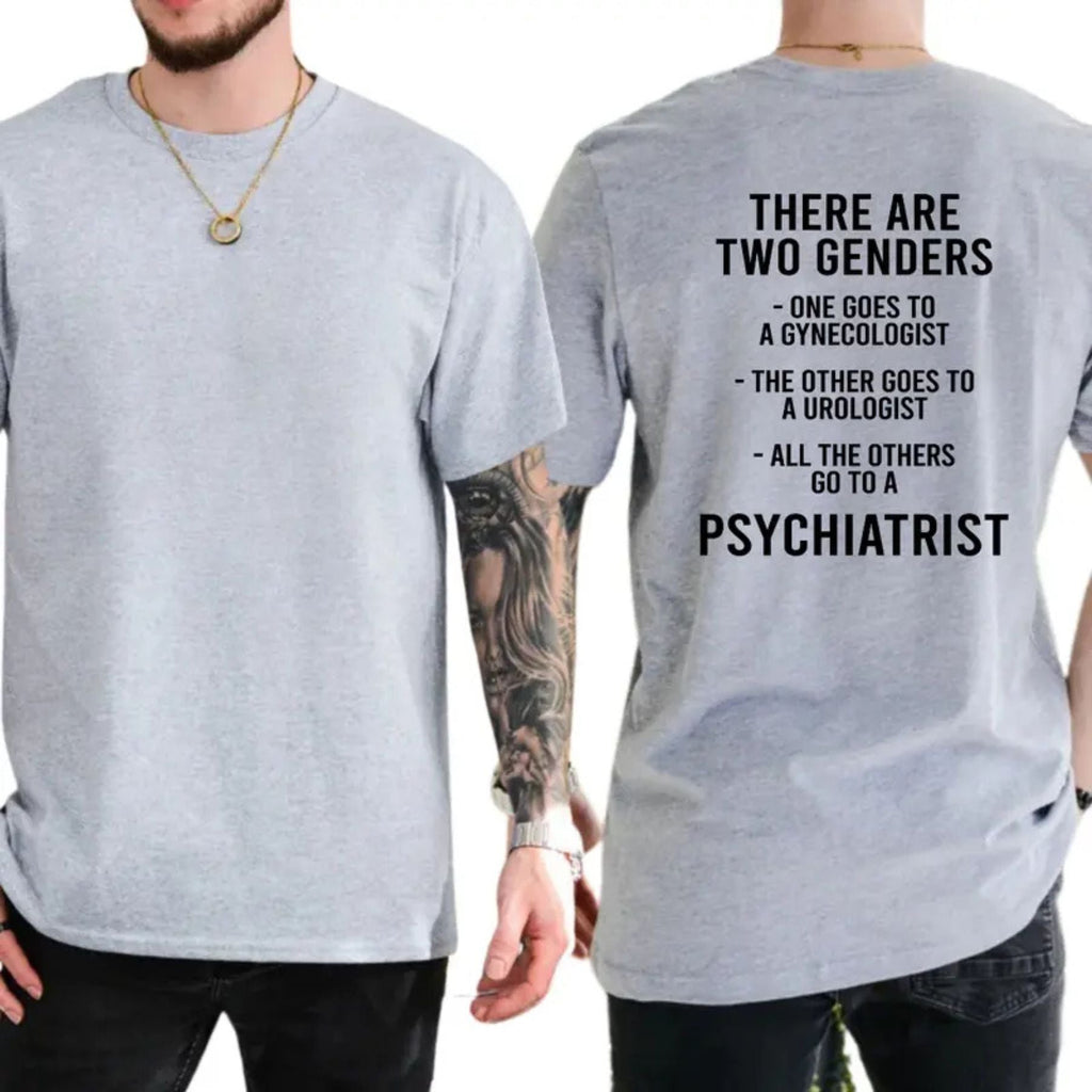 "There Are Two Genders" T-Shirt – Bold Traditionalist Heavyweight Graphic Tee