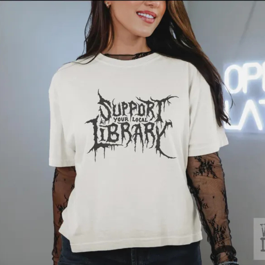 "Support Your Local Library" Aesthetic T-Shirt