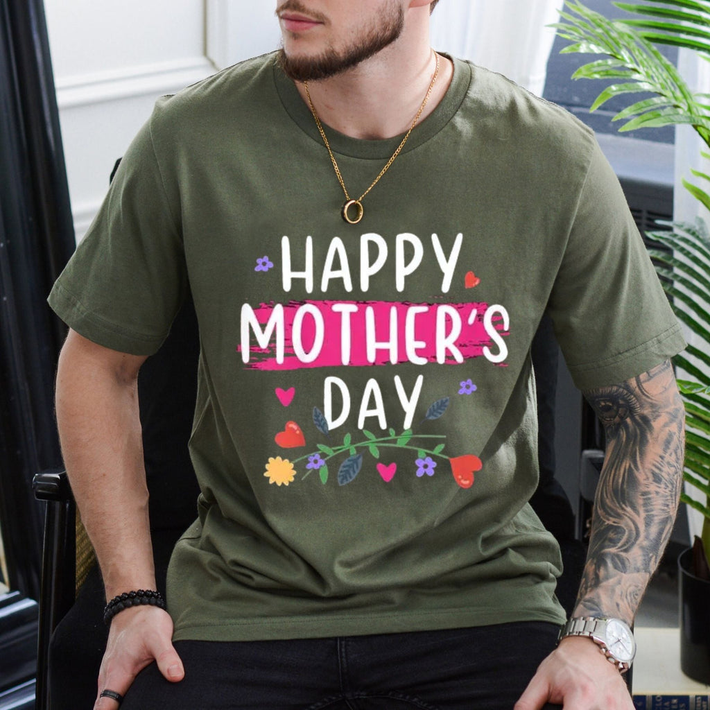 Happy Mother's Day 2025 Keepsake T-Shirt – Special 2025 For Mom Gift Idea Tee, Premium 100% Cotton Floral Celebration Top, Made in USA