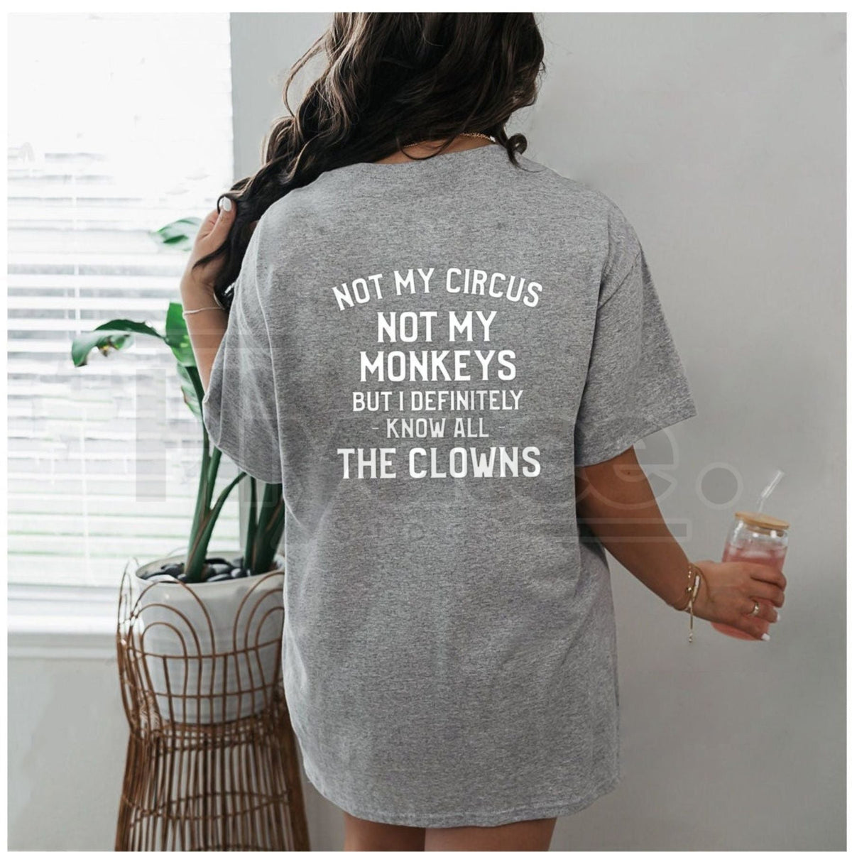 "Not My Circus" Unisex Sporty Cotton T-Shirt – Funny Golf & Casual Graphic Tee