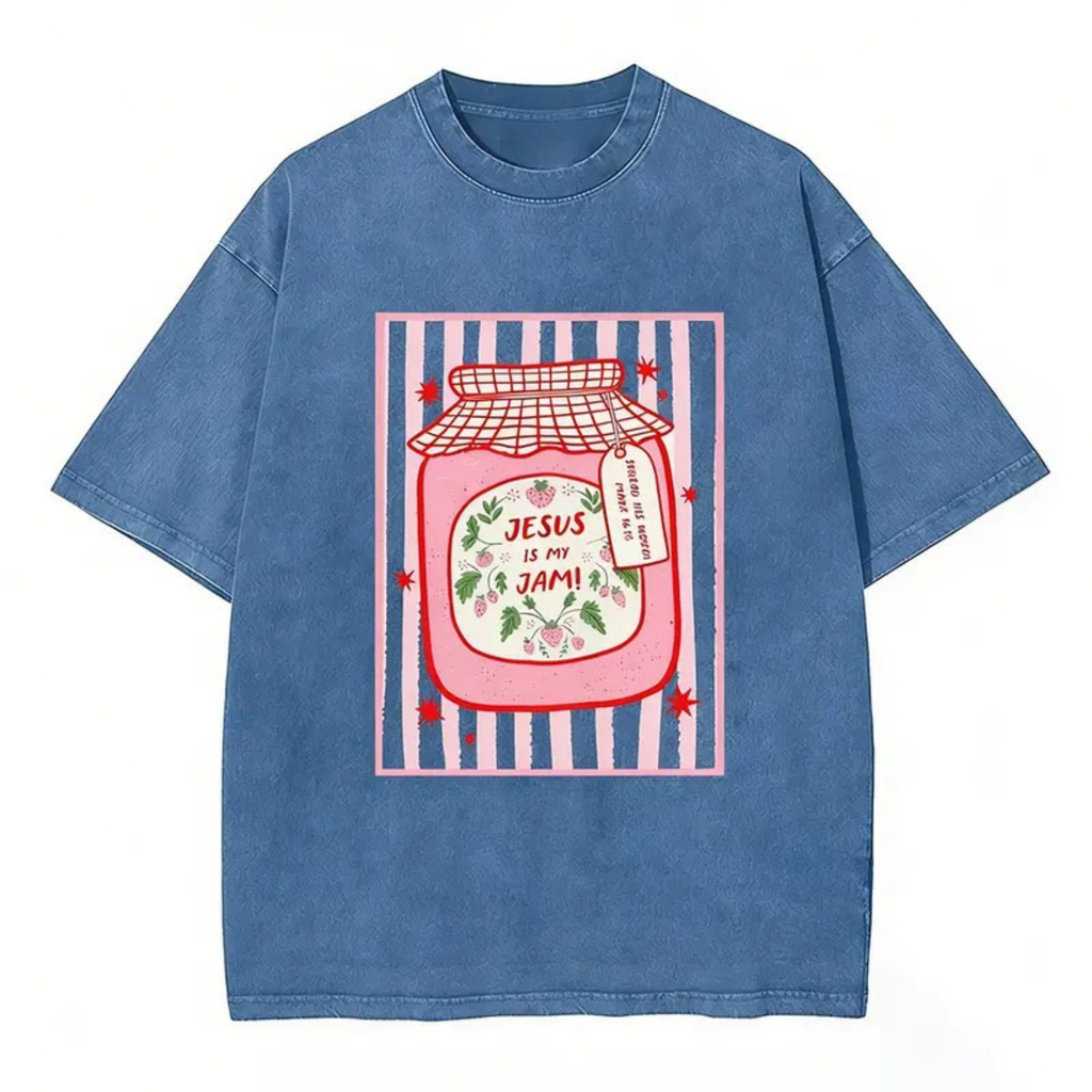 Sweet Strawberry "Jesus Is My Jam" Christian Tee