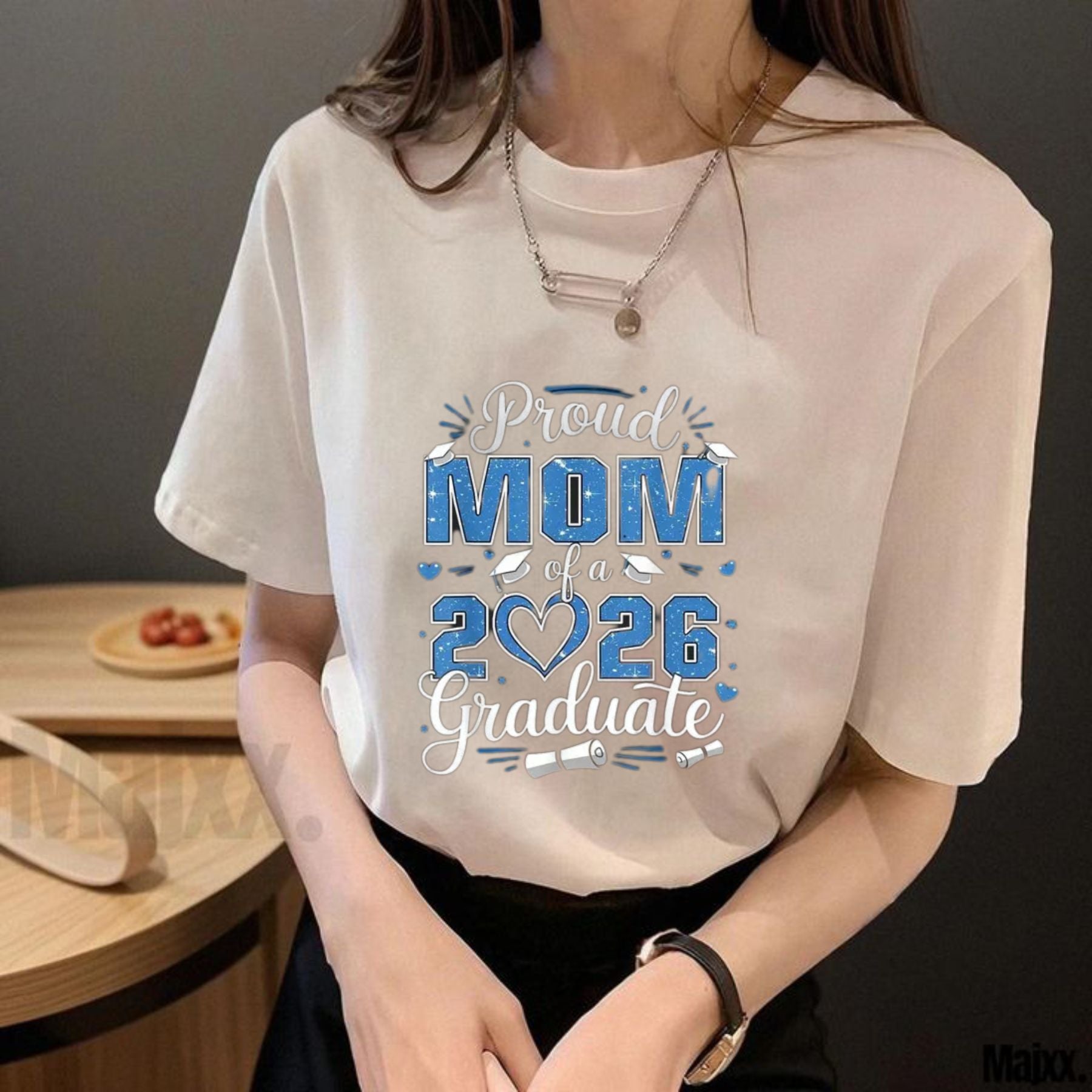 Class of 2026 Graduation T-Shirt – Senior & Senior Mom Matching Graphic Tee, Unisex Cotton Shirt