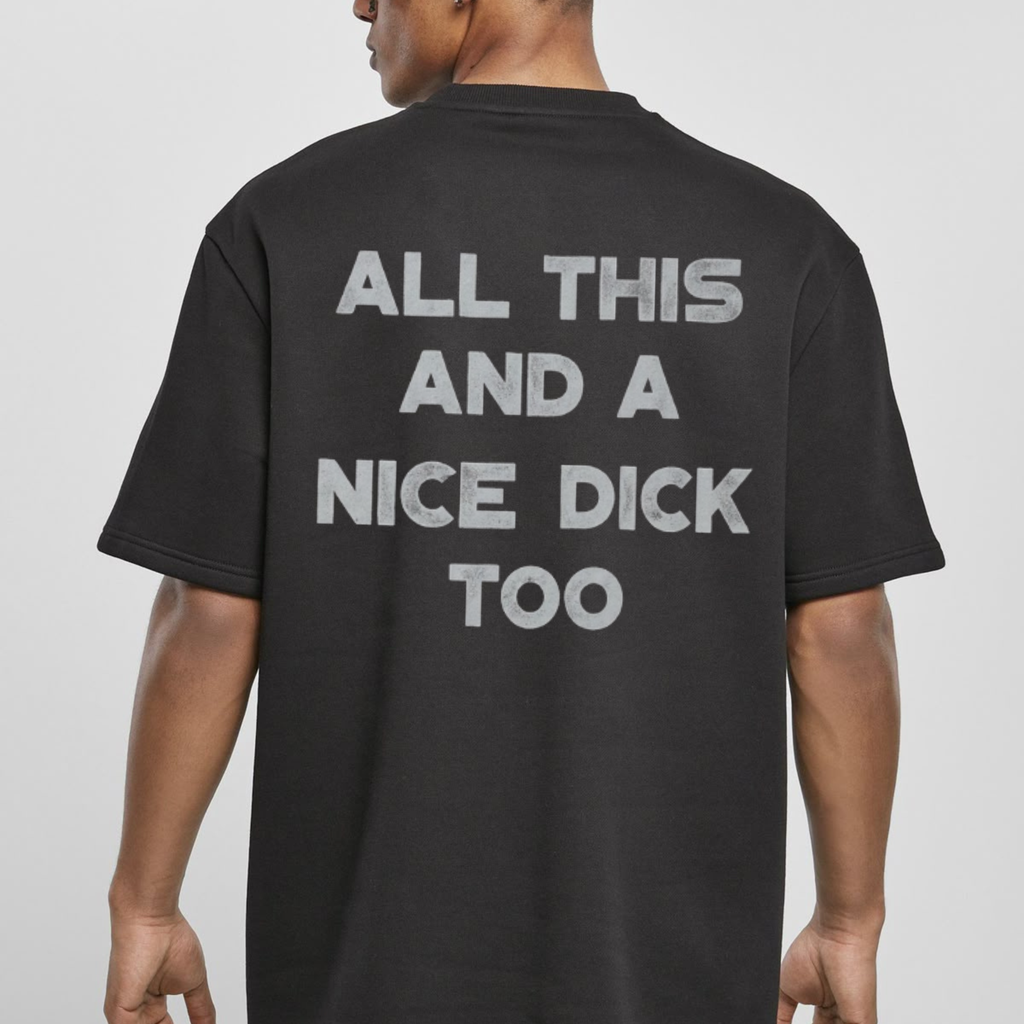 Minimalist "All This" Bold Quote Tee – Sarcastic Men's Graphic Shirt