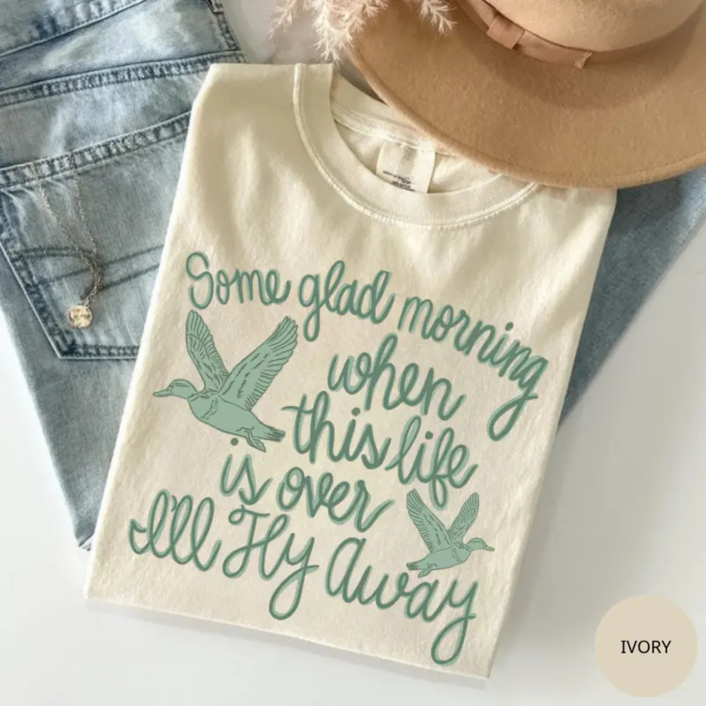 "I'll Fly Away" Wildflower Christian T-Shirt