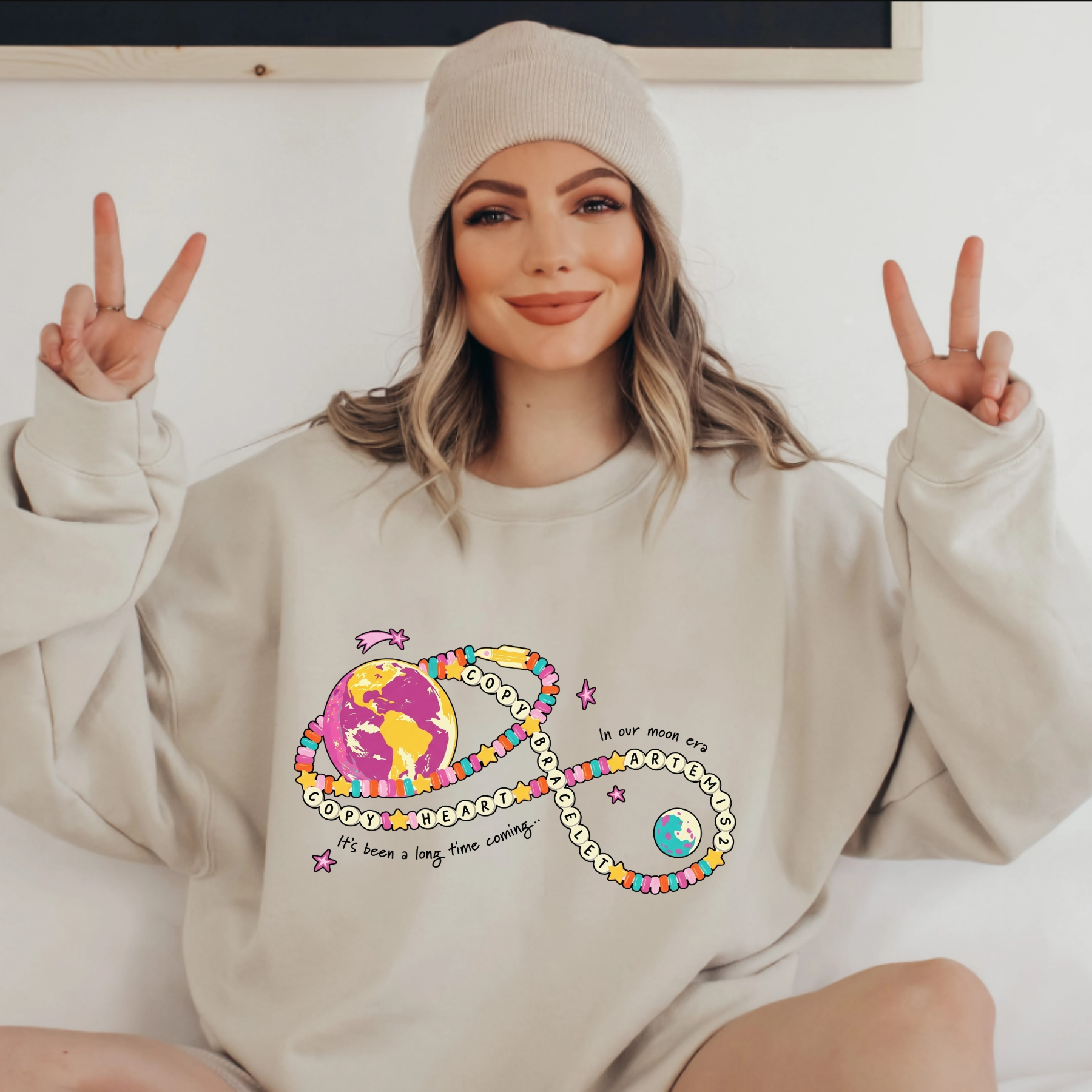 Artemis II NASA Logo sweatshirt – Vintage Washed Space Exploration sweatshirt
