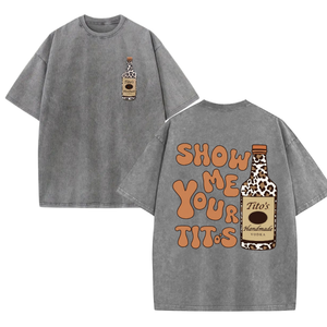 Funny "Show Me Your Titos" Shirt – Leopard Print Bachelorette Tee