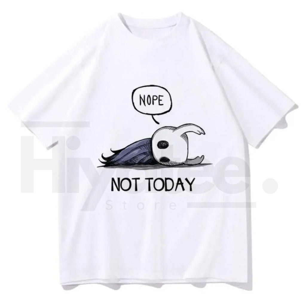 "Nope Not Today" Hollow Knight T-Shirt – Harajuku Aesthetic Vintage Streetwear