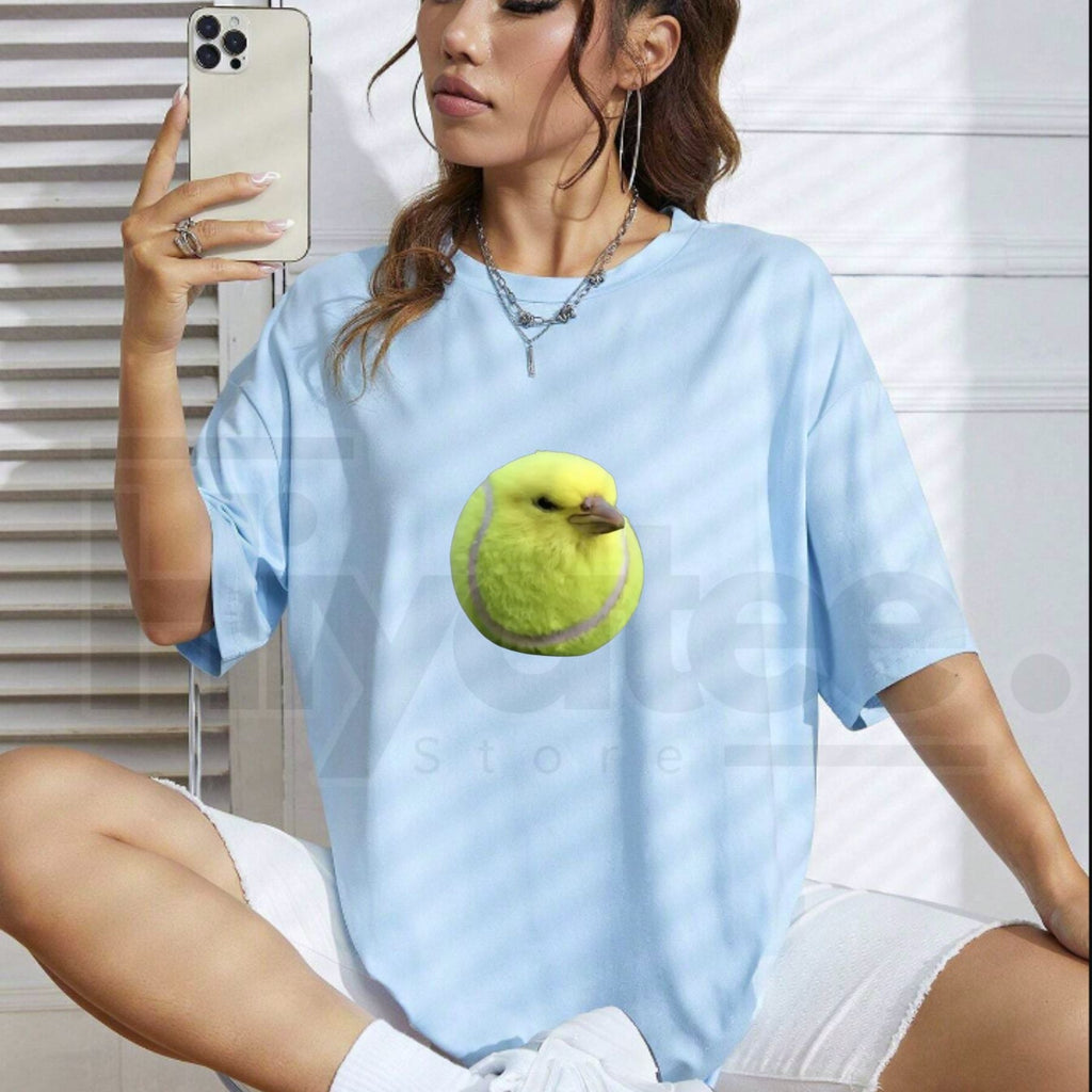 Silly Tennis Bird Meme – Brainrot Gen Z Graphic