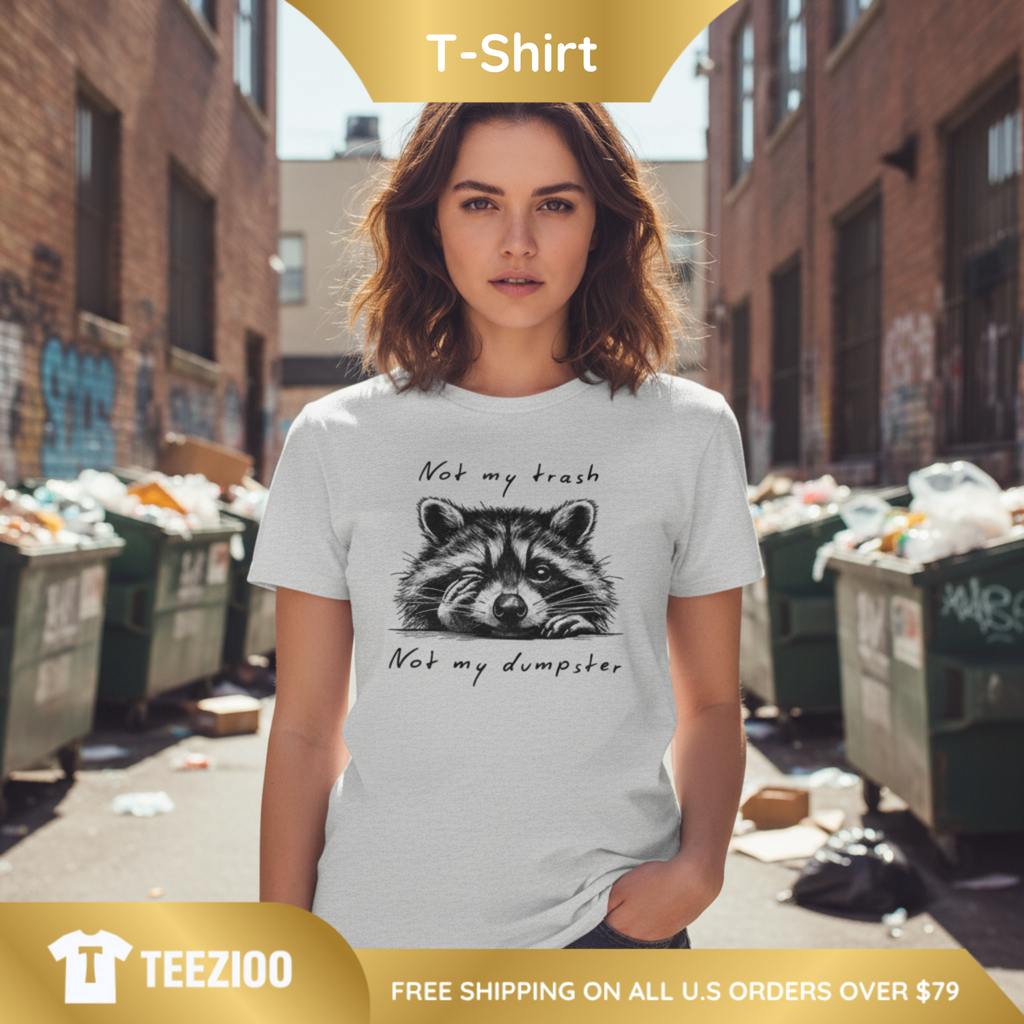Funny "Not My Trash" Sarcastic Quote Shirt