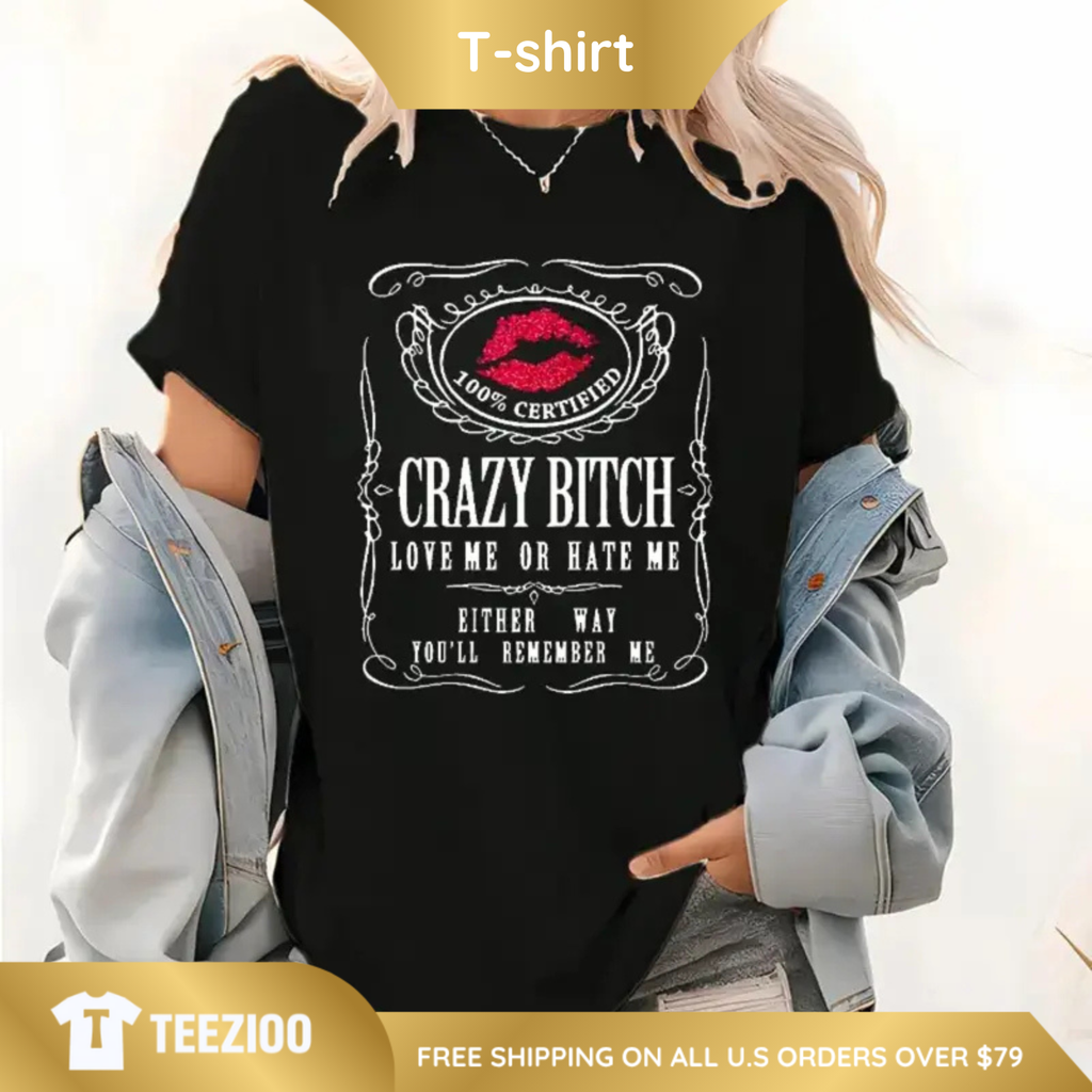 Vintage 90s Style "Love Me Or Hate Me" Lips Tee
