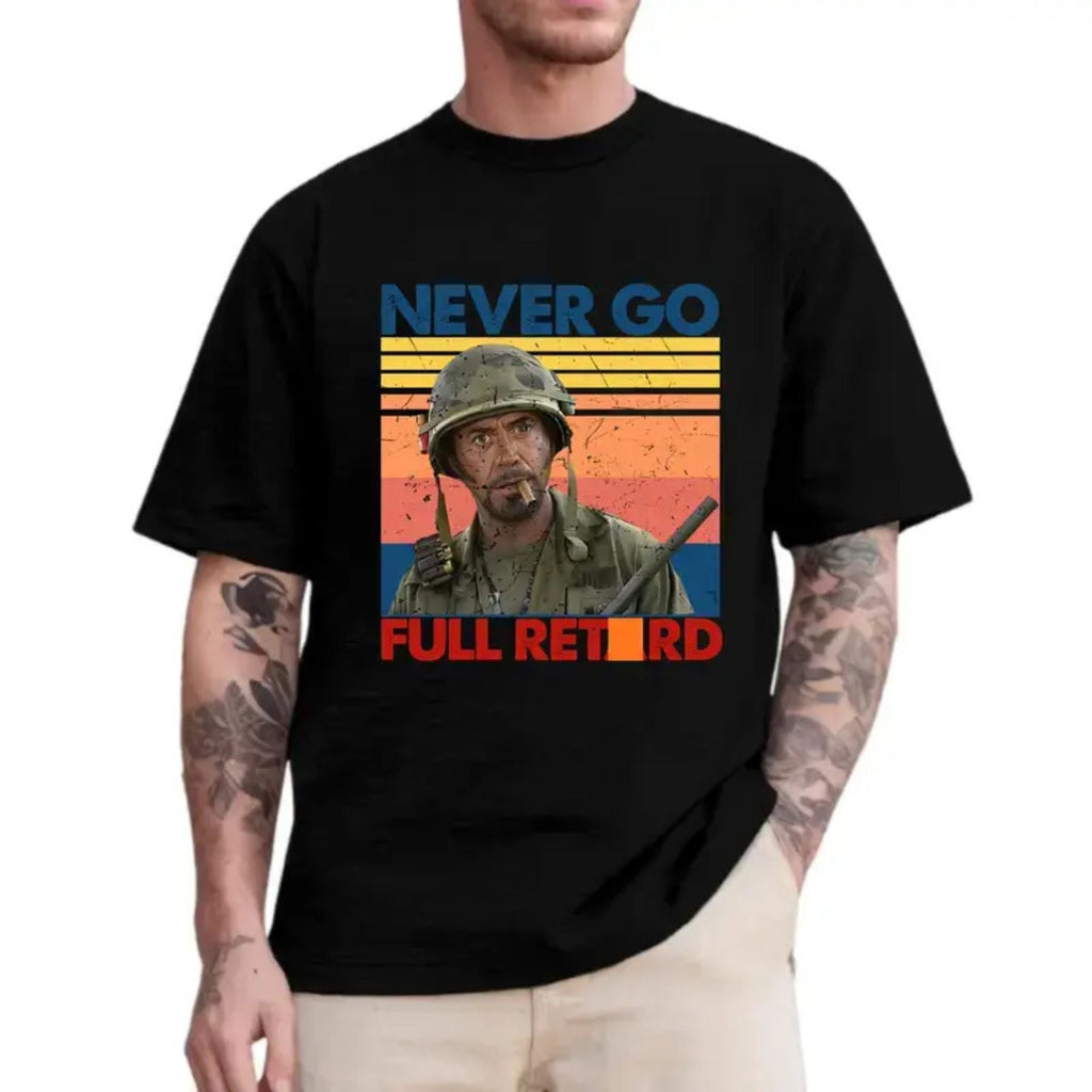 Never Go Full T-Shirt – Classic Funny Movie Quote Graphic Tee, Unisex Cotton Shirt