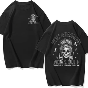 Unhinged Moms Club T-Shirt – Retro Athletic Graphic Tee