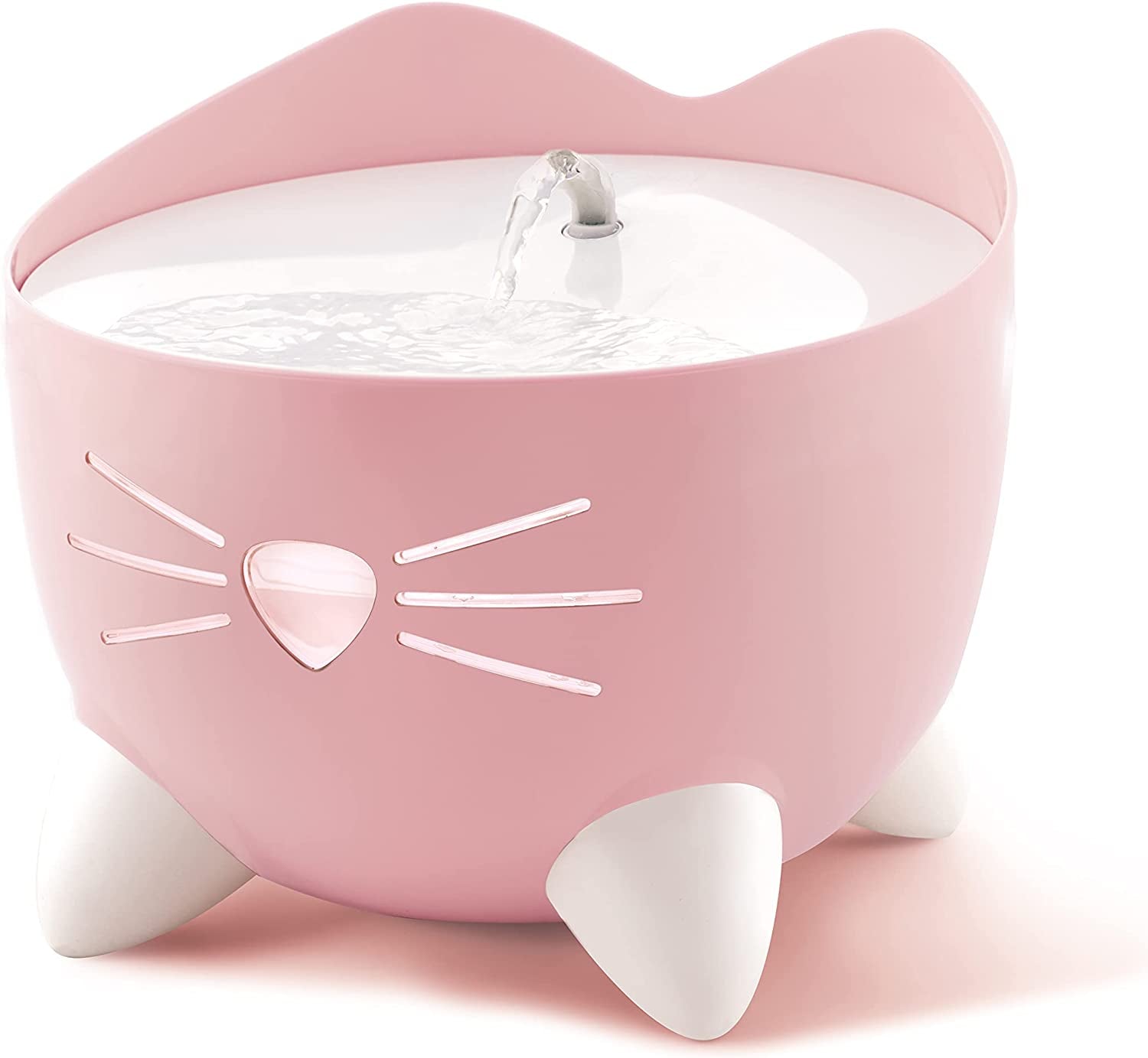 PIXI Stainless Steel Cat Water Fountain 2L Triple Filter Quiet Pump