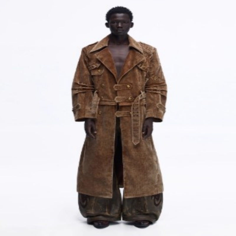 Detachable Corduroy Multi-style Jacket Trench Coat