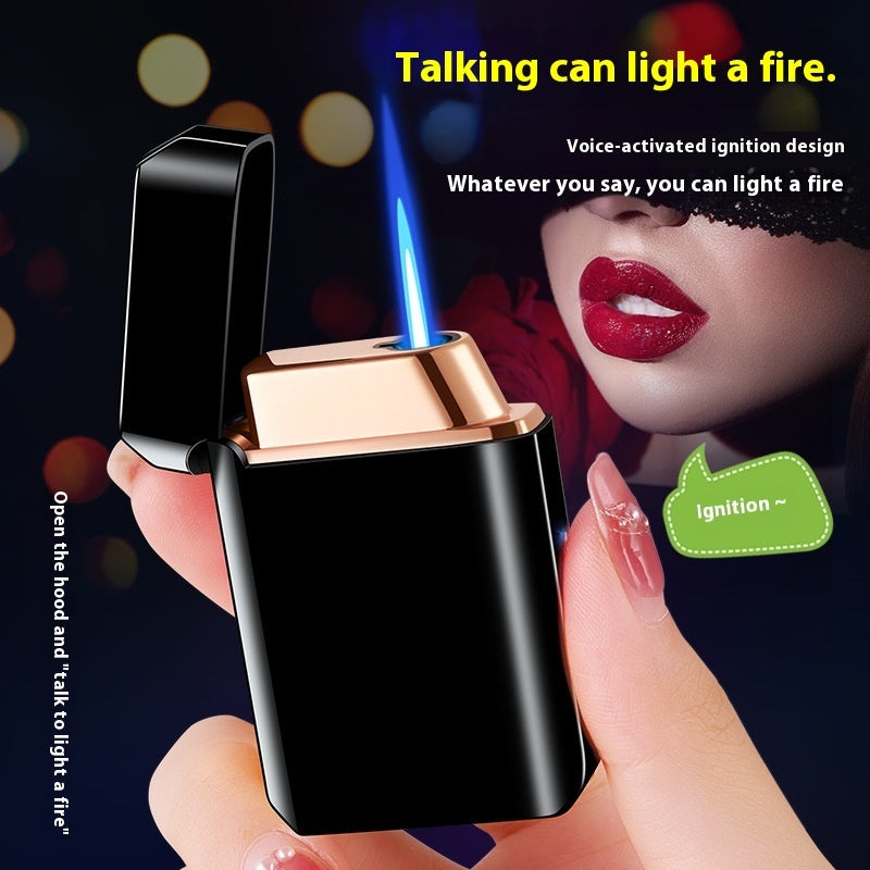 Voice-controlled Blow-and-blow Ignition Torch Lighter